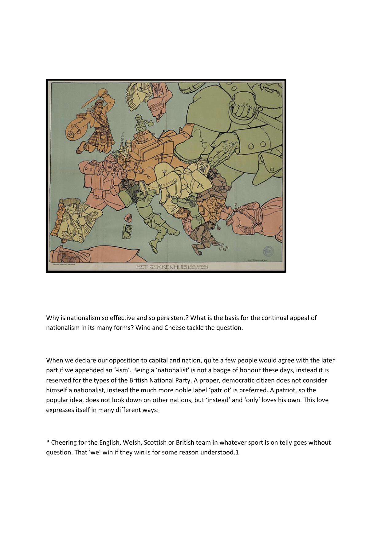 Why is nationalism so effective and so persistent by Unknown
