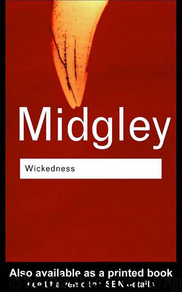 Wickedness by Mary Midgley