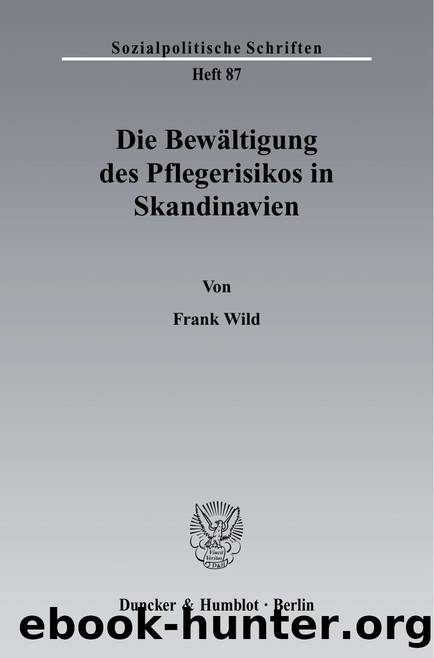 Wild by Sozialpolitische Schriften (9783428513321)