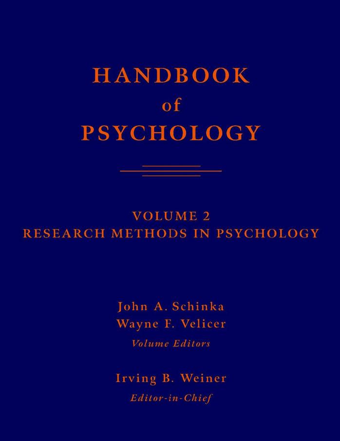 Wiley (2003) Handbook of Psychology - Volume 02 by Research Methods in Psychology