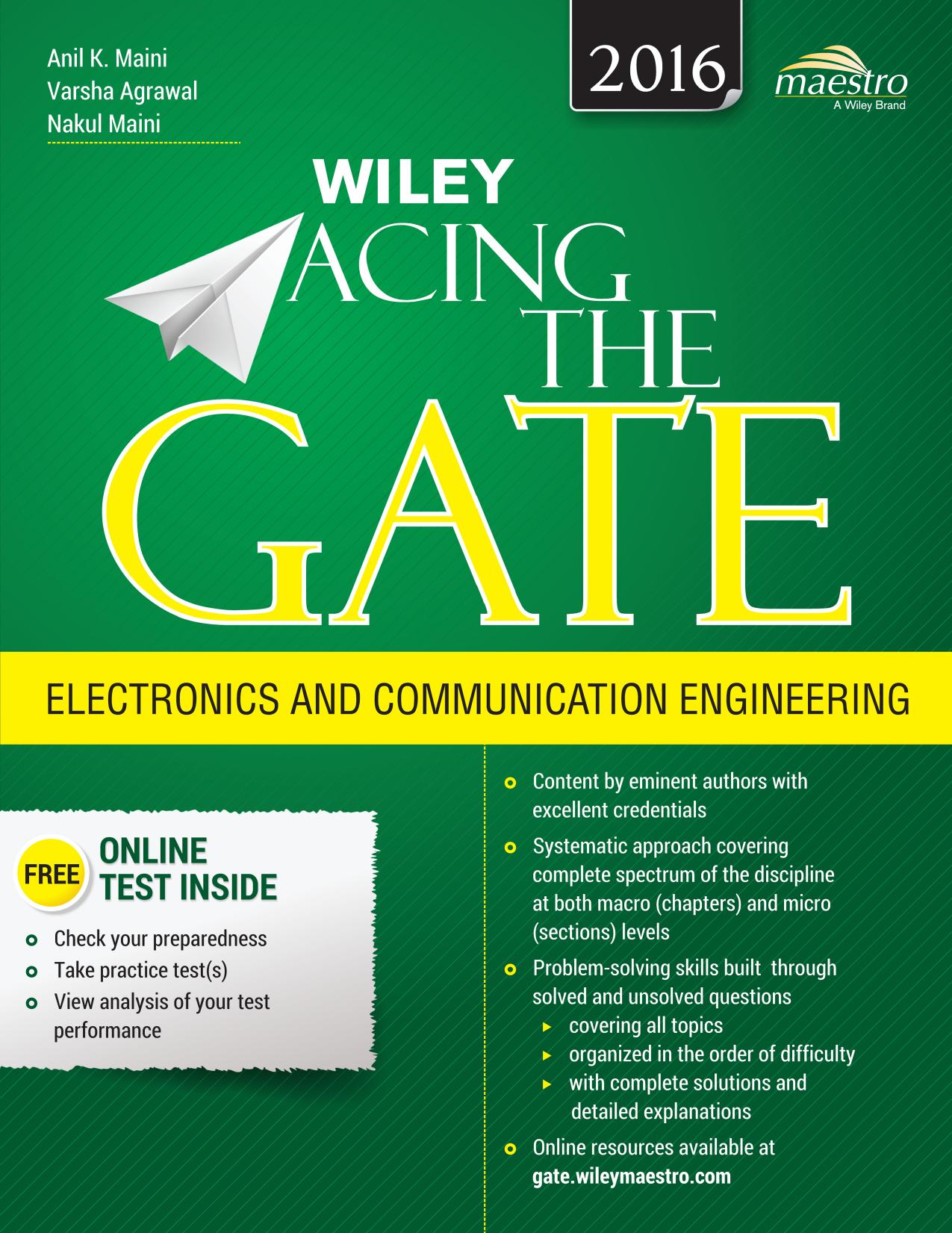 Wiley Acing the Gate: Electronics and Communication Engineering by Unknow