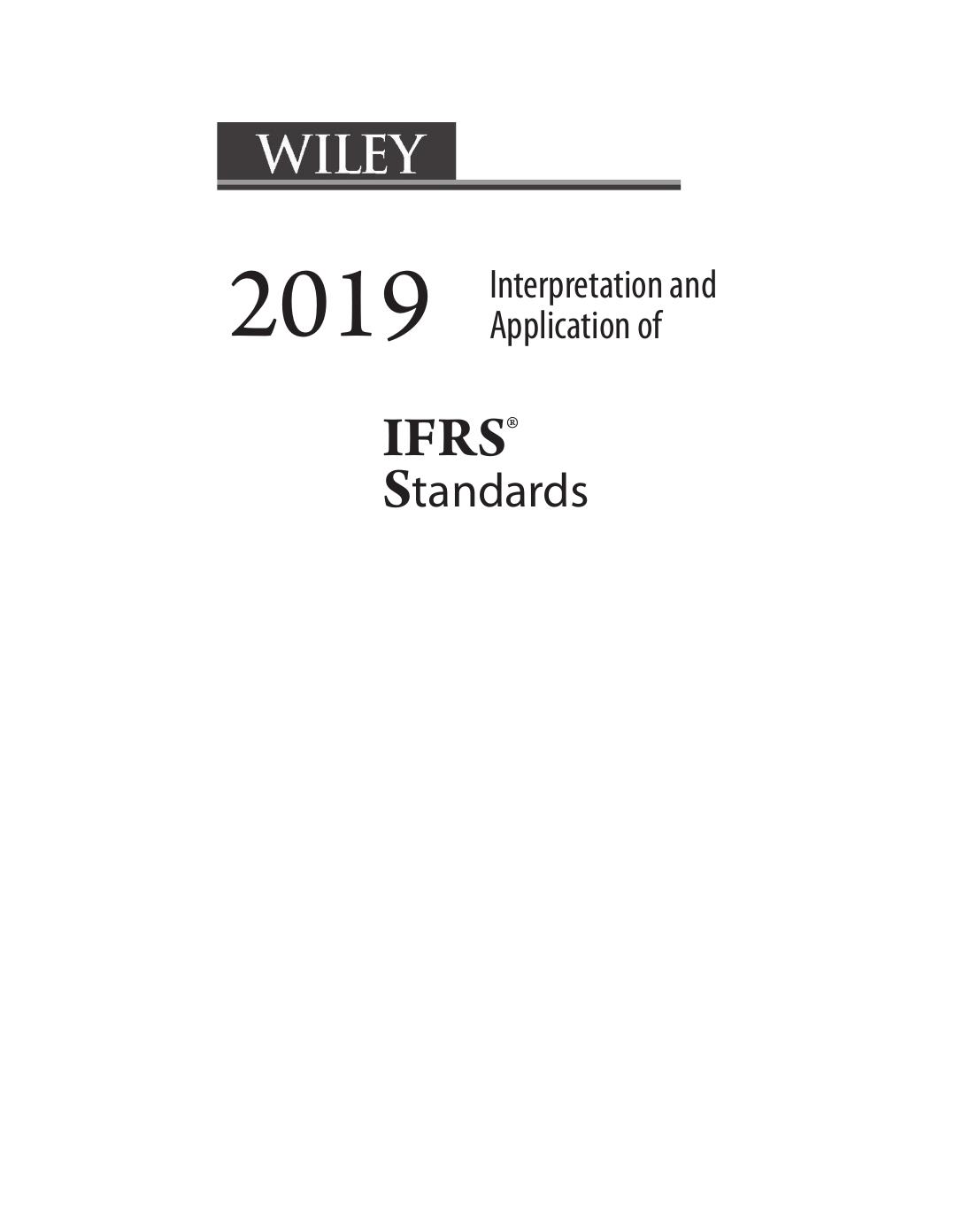 Wiley Interpretation and Application of IFRS Standards by PKF International Ltd