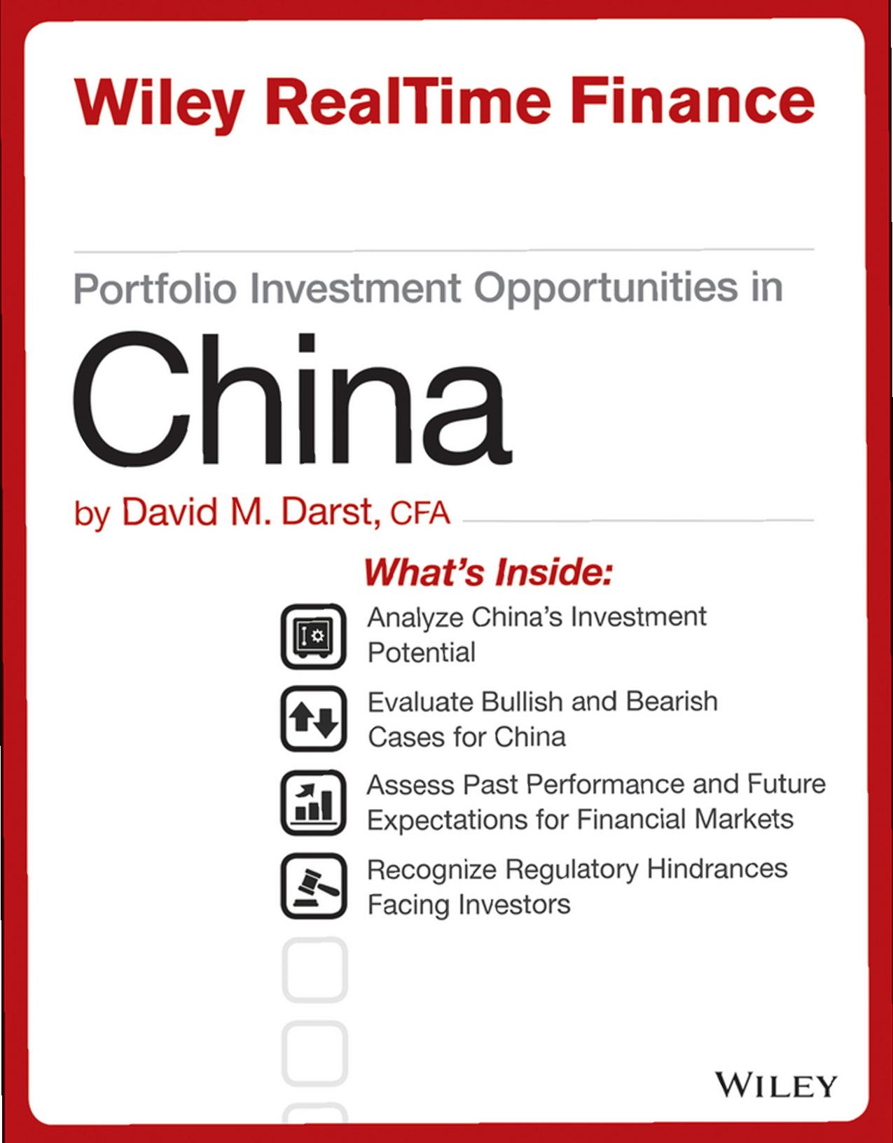 Wiley RealTime Finance : Portfolio Investment Opportunities in China by Darst David M.(Author)