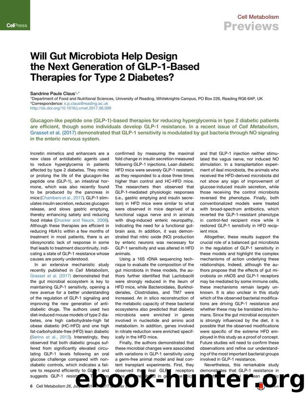 Will Gut Microbiota Help Design the Next Generation of GLP-1-Based Therapies for Type 2 Diabetes? by Sandrine Paule Claus