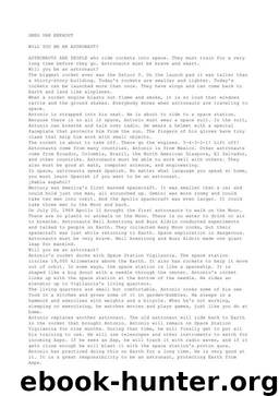 Will you be an astronaut by Greg van Eekhout