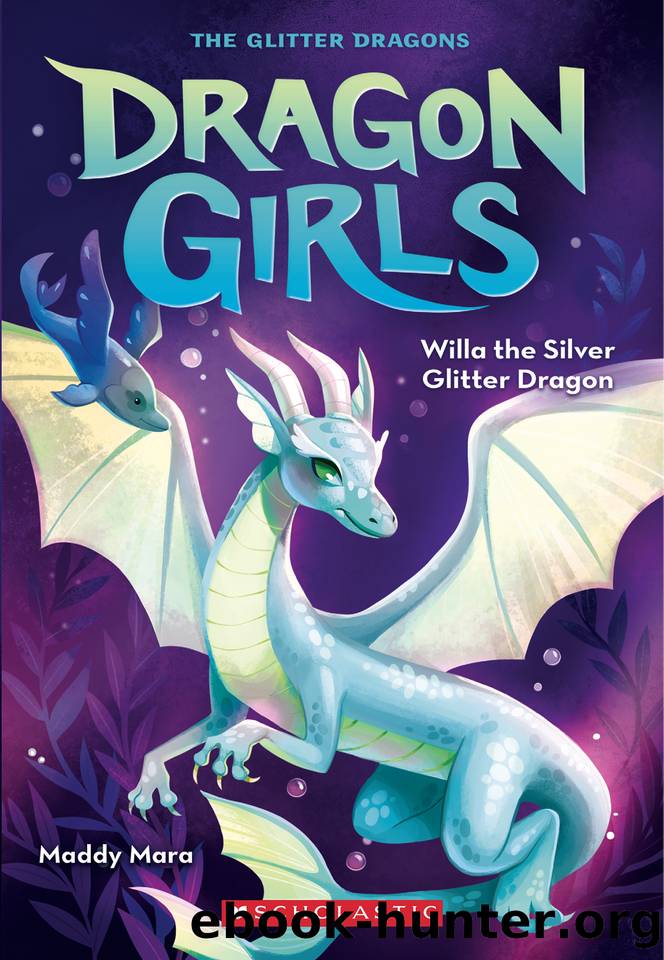 Willa the Silver Glitter Dragon by Maddy Mara