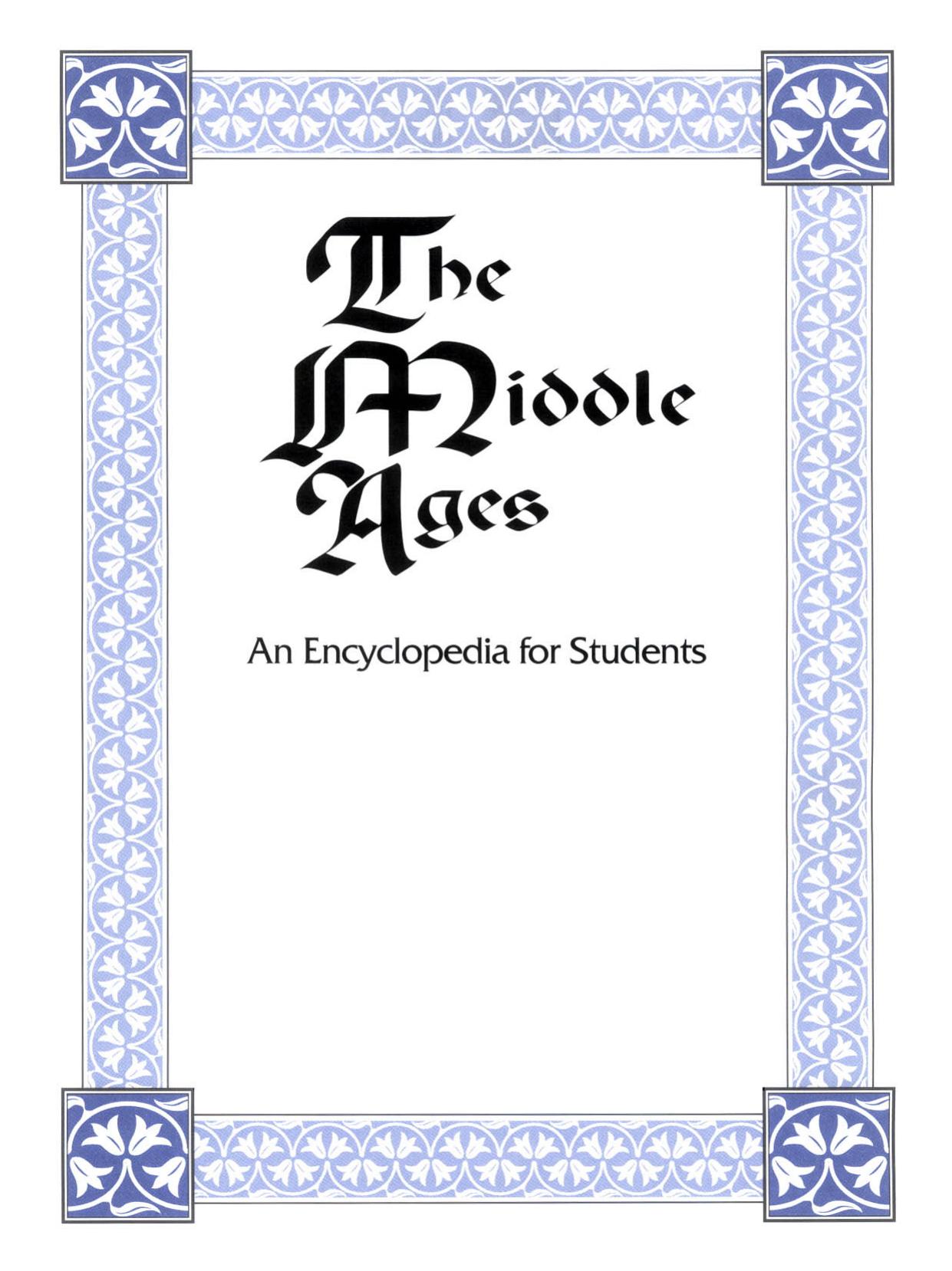 William C Jordan The Middle Ages An Encyclopedia For Students Volume 3 by Unknown