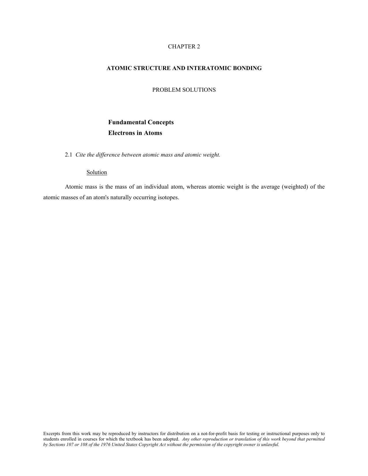 William D. Callister Jr., David G. Rethwisch-Solutions Manual for Materials Science and Engineering An Introduction-John Wiley and Sons (2010) by Bill Callister