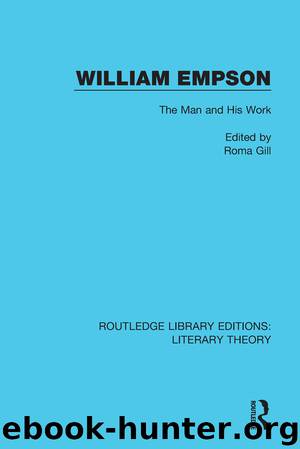 William Empson by Empson William Gill Roma