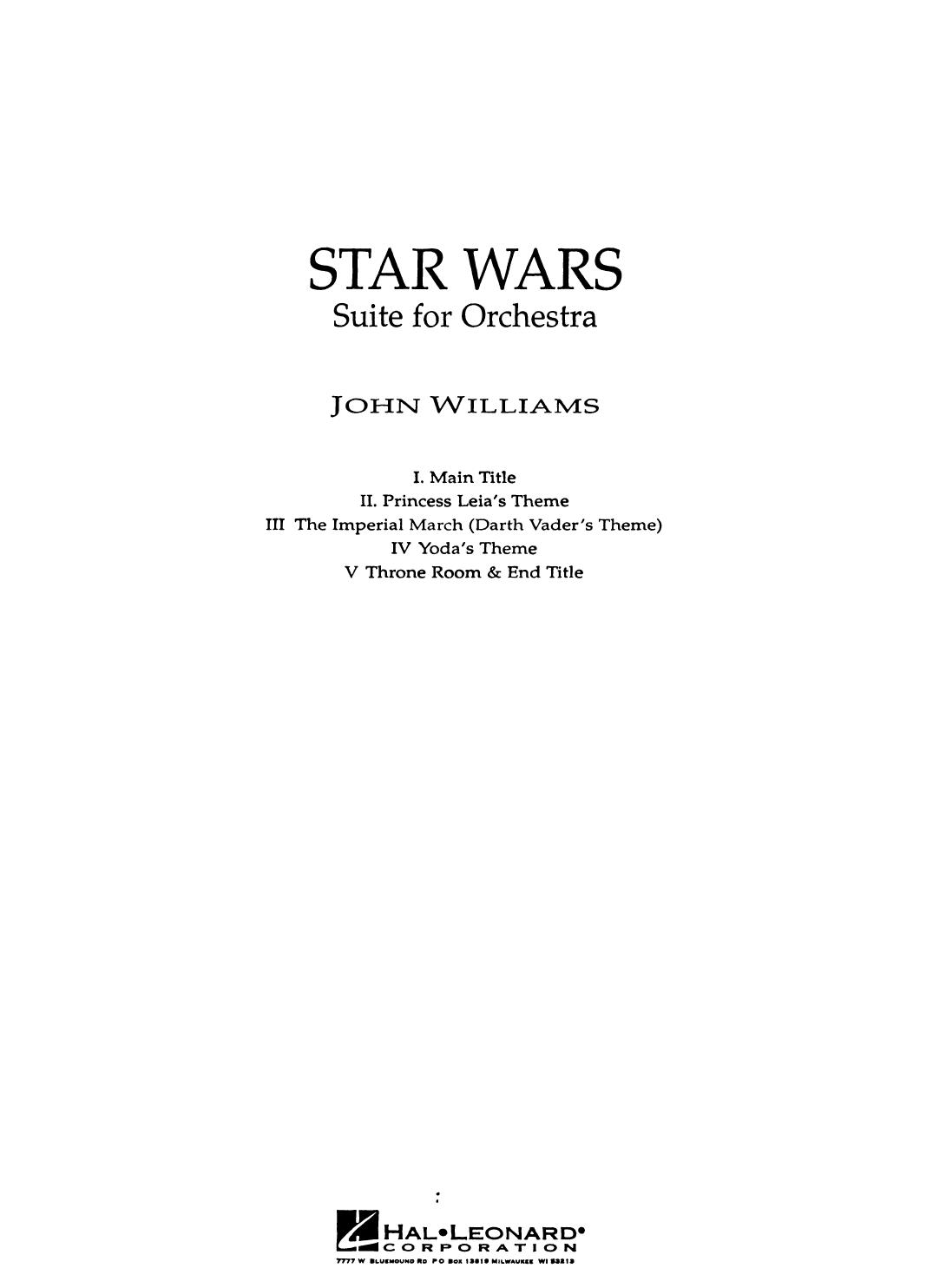 Williams John - Star Wars - Main Theme (Score by Partitura)