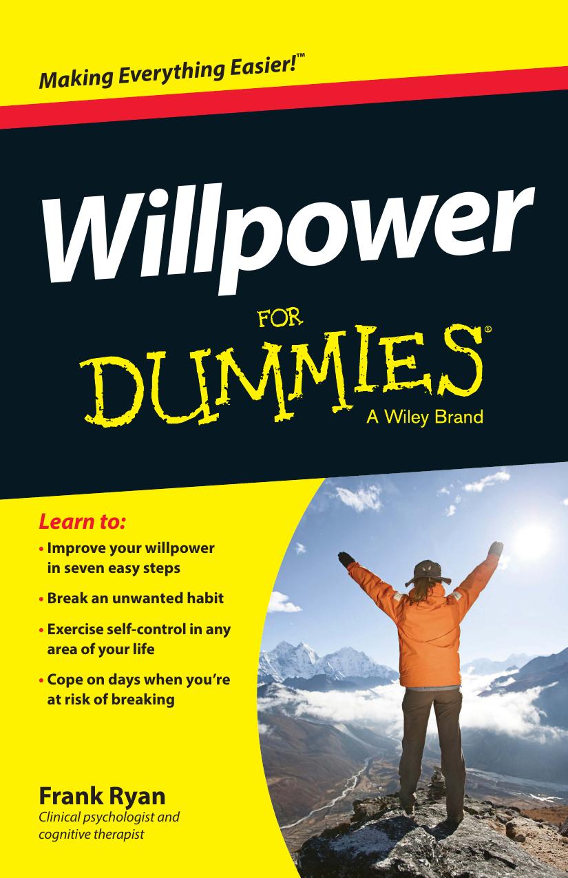 Willpower For Dummies by Unknow