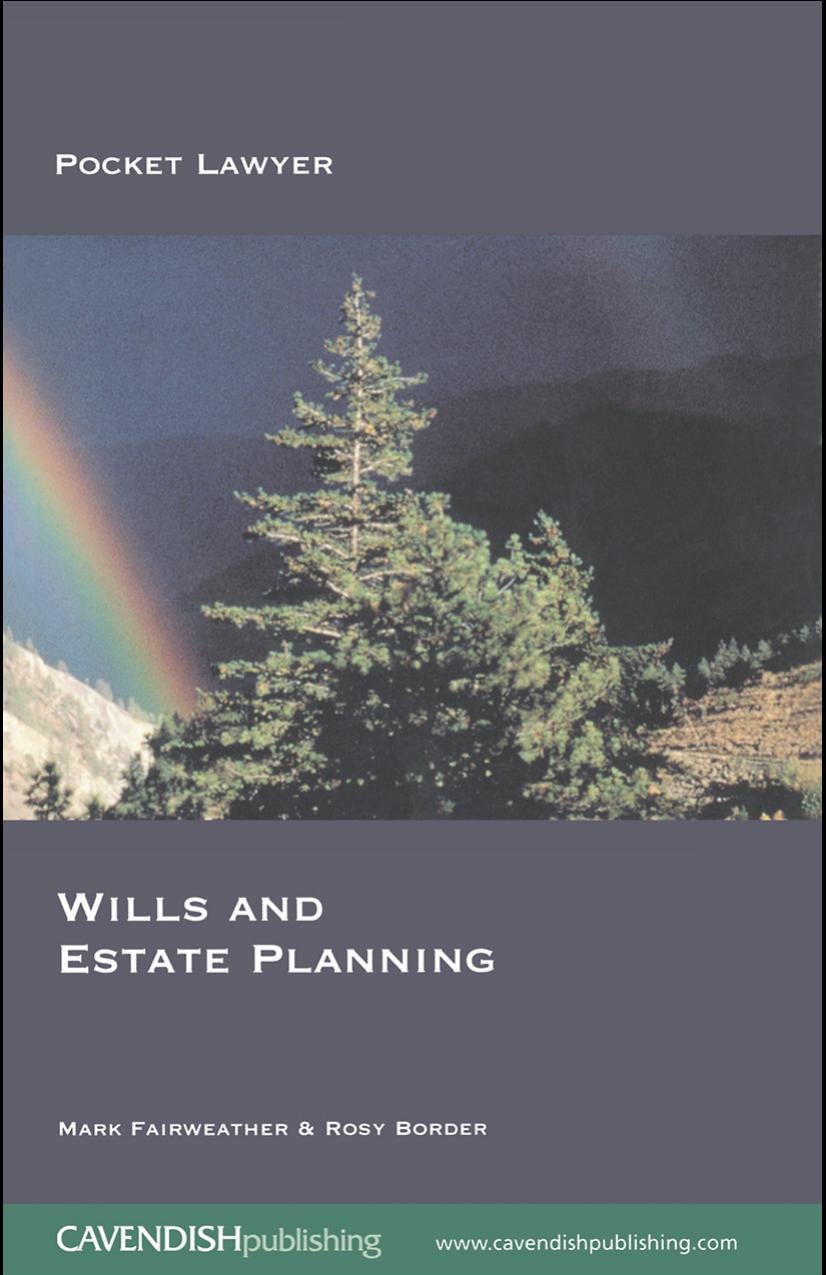 Wills and Estate Planning 2 e (Pocket Lawyer) by Mar Fairweather