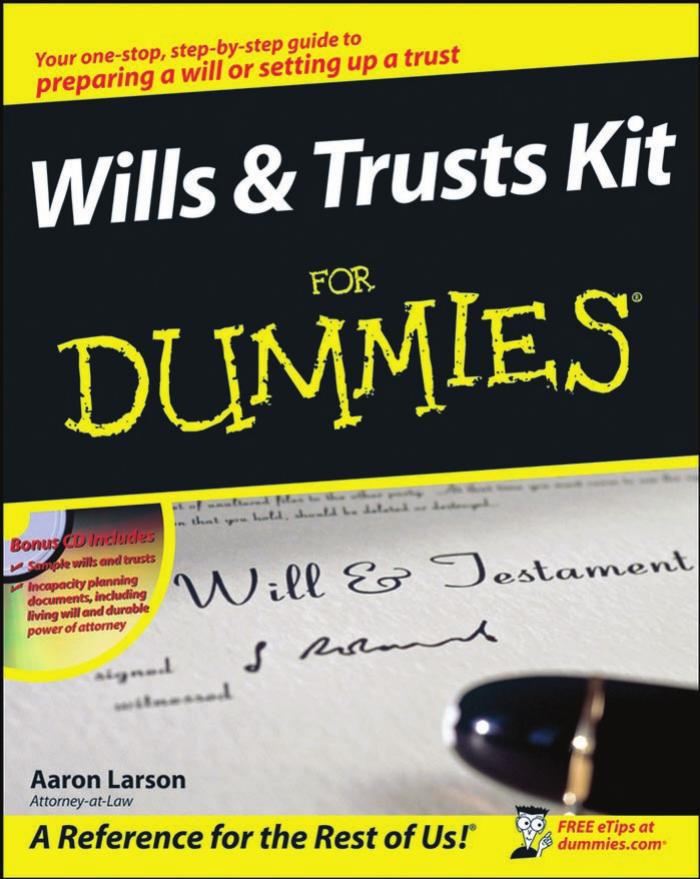 Wills and Trusts Kit For Dummies by Unknown