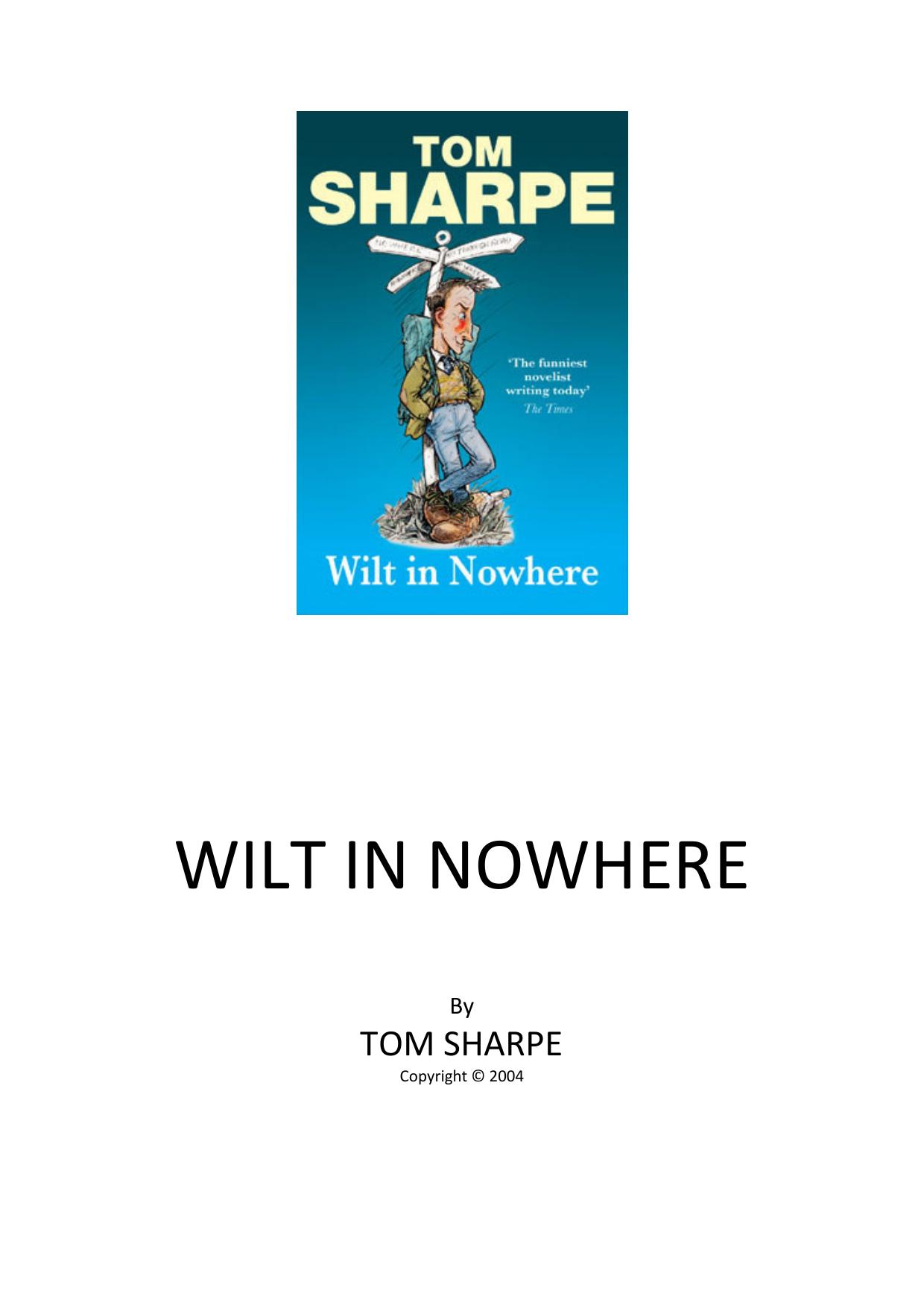 Wilt in Nowhere by Tom Sharpe