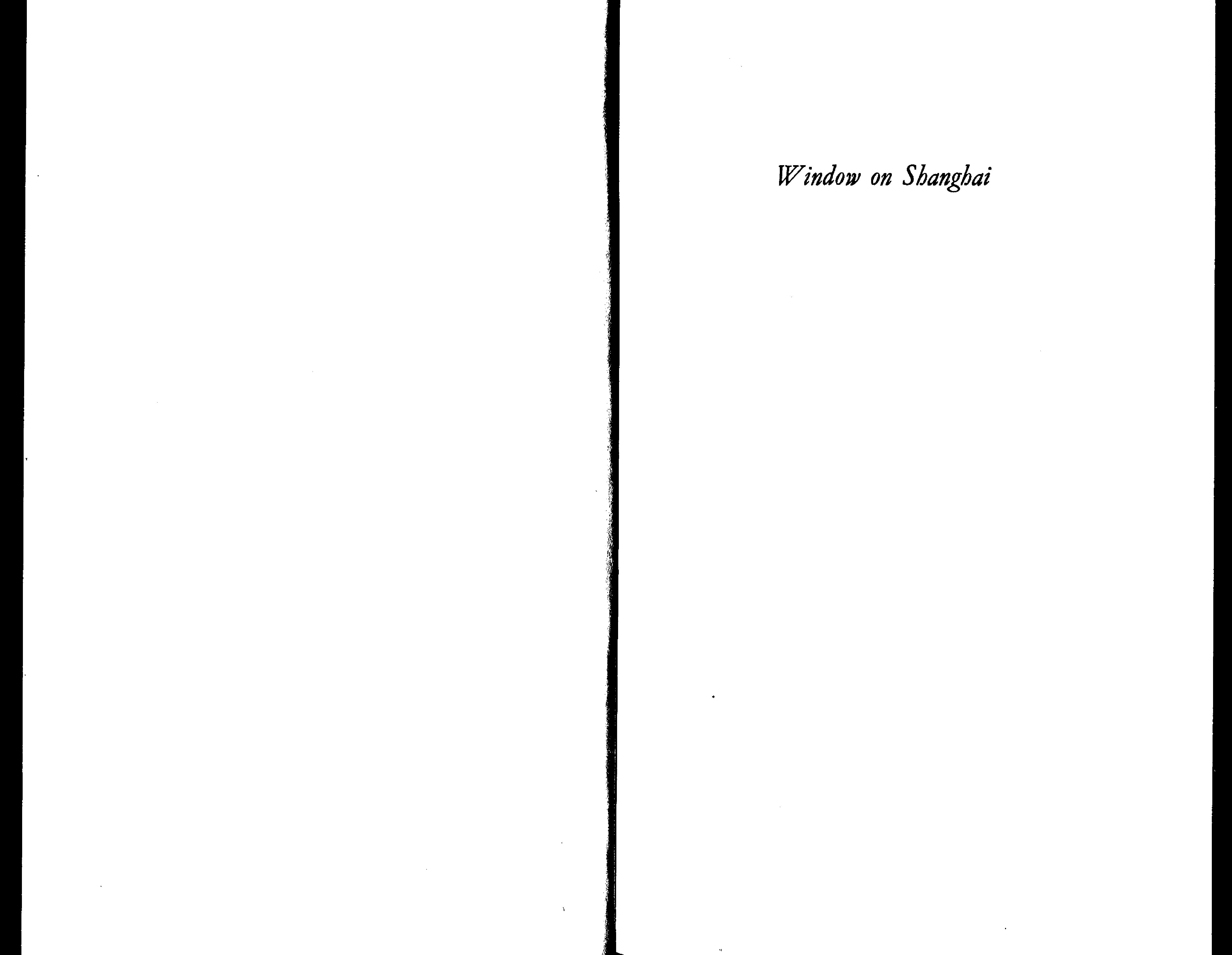 Window on Shanghai: Letters From China, 1965-67 by sophia knight