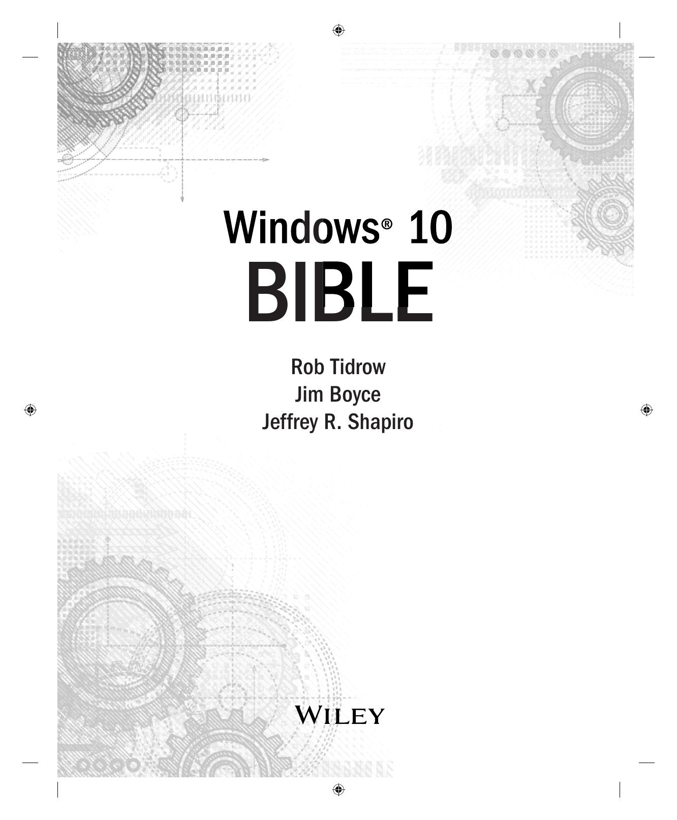 Windows 10 Bible by Unknown
