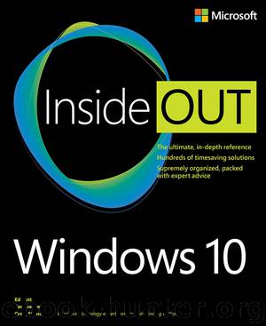 Windows 10 Inside Out (Jorge Vanderburgh's Library) by Ed Bott & Carl Siechert & Craig Stinson