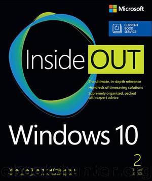 Windows 10 Inside Out (includes Current Book Service) by Bott Ed & Siechert Carl & Stinson Craig