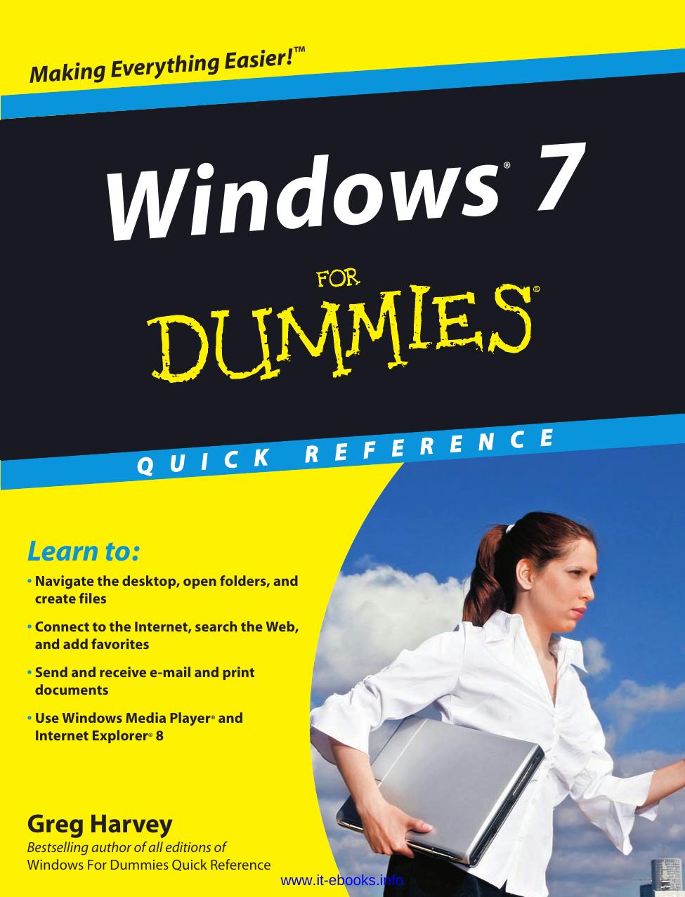 Windows 7 For Dummies Quick Reference by Greg Harvey