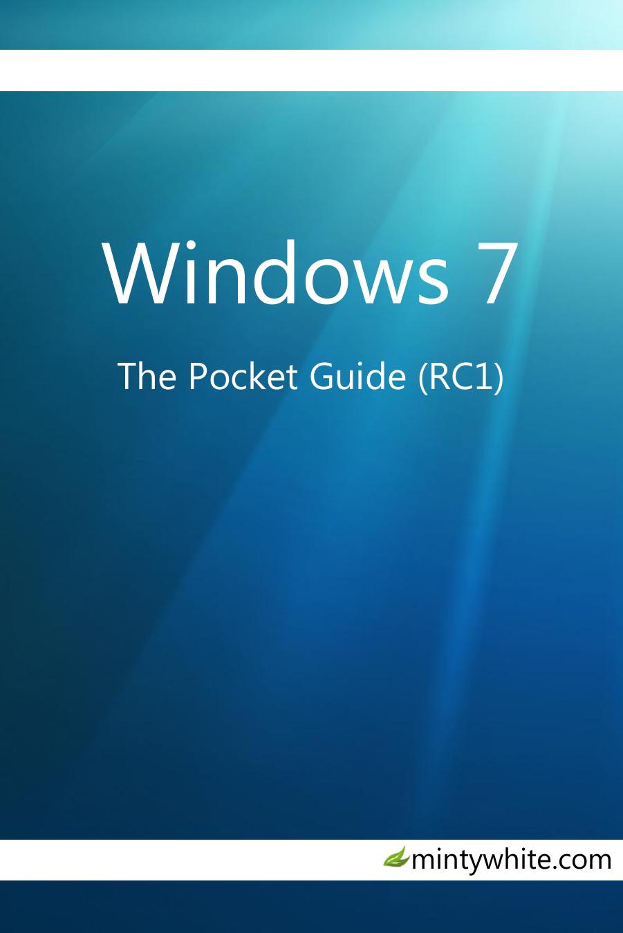 Windows 7 Pocket Guide by Unknown