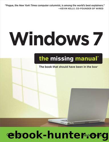 Windows 7: The Missing Manual by Pogue David