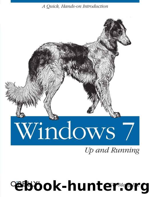 Windows 7: Up and Running by Wei-Meng Lee
