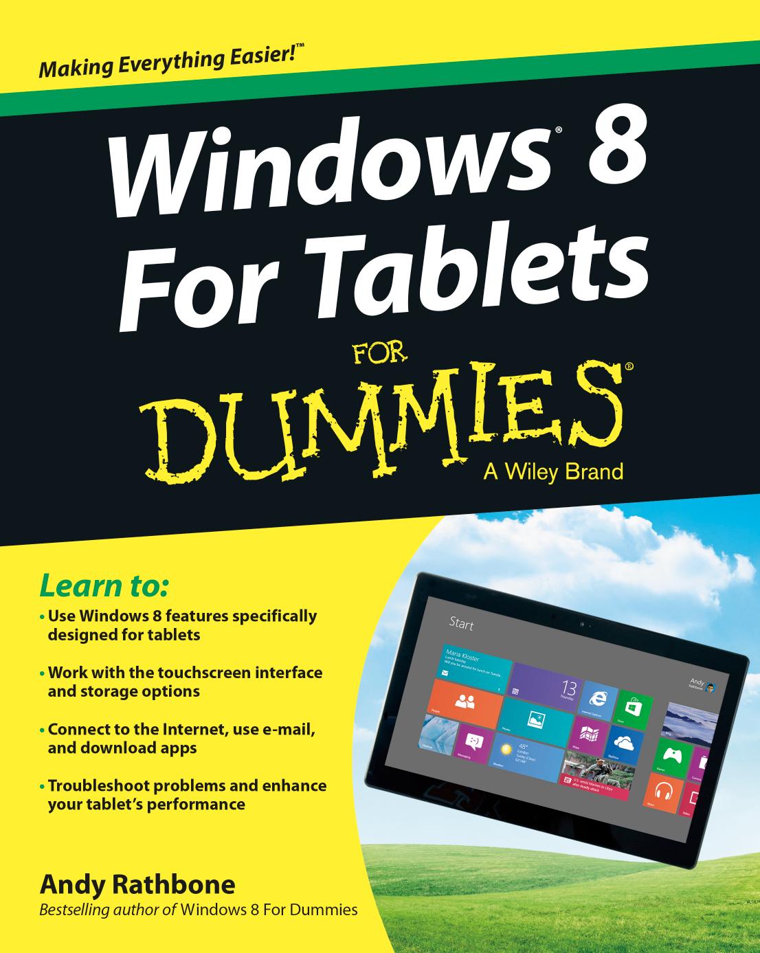 Windows For Tablets For Dummies by Andy Rathbone