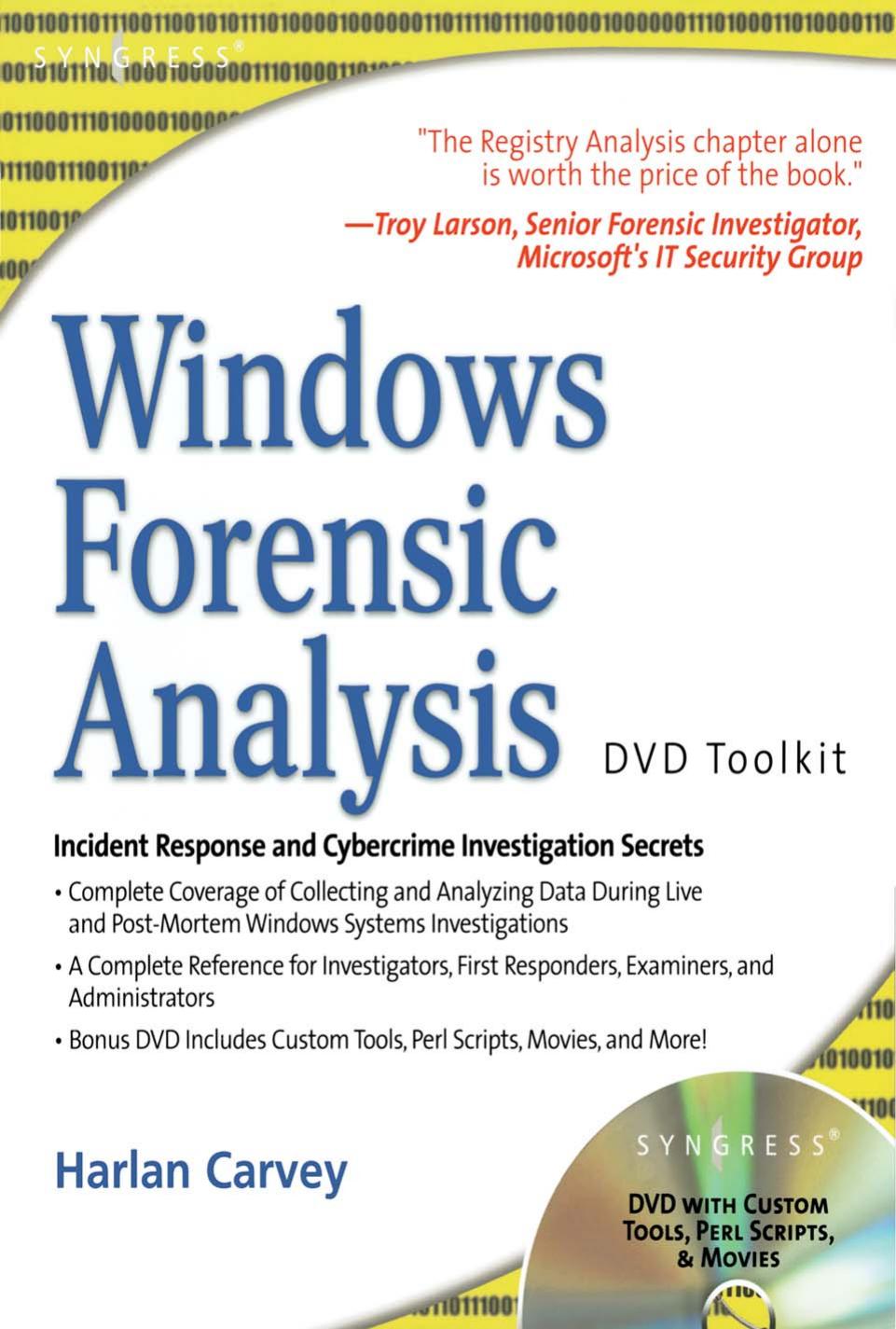 Windows Forensic Analysis DVD Toolkit by Unknown
