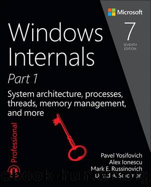 Windows Internals, Part 1: System architecture, processes, threads, memory management, and more, Seventh Edition (Sal Lopez's Library) by Pavel Yosifovich & Alex Ionescu & Mark E. Russinovich & David A. Solomon