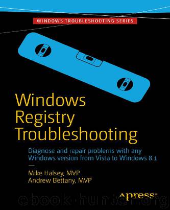 Windows Registry Troubleshooting by Mike Halsey & Andrew Bettany