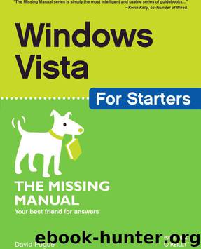 Windows Vista for Starters Missing Manual by David Pogue
