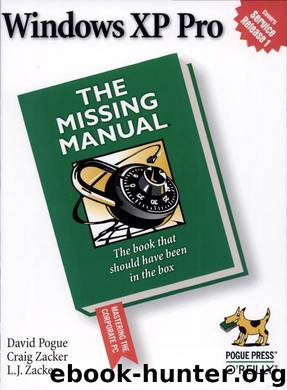 Windows XP Pro Missing Manual by David & Zacker Pogue & David & Zacker Pogue & David & Zacker Pogue