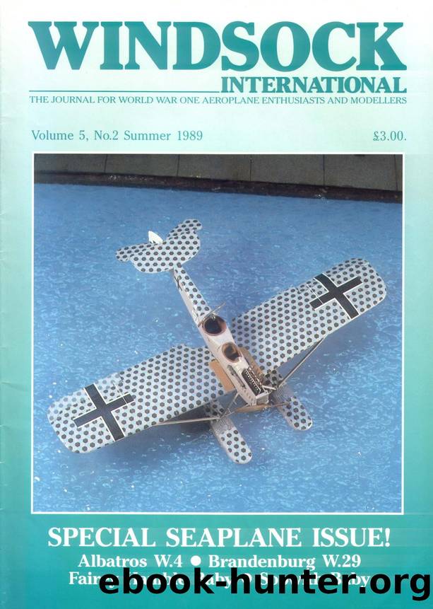 Windsock International Vol. 5 No.2 - Special Seaplane Issue by Albatros W.4 • Brandenburg