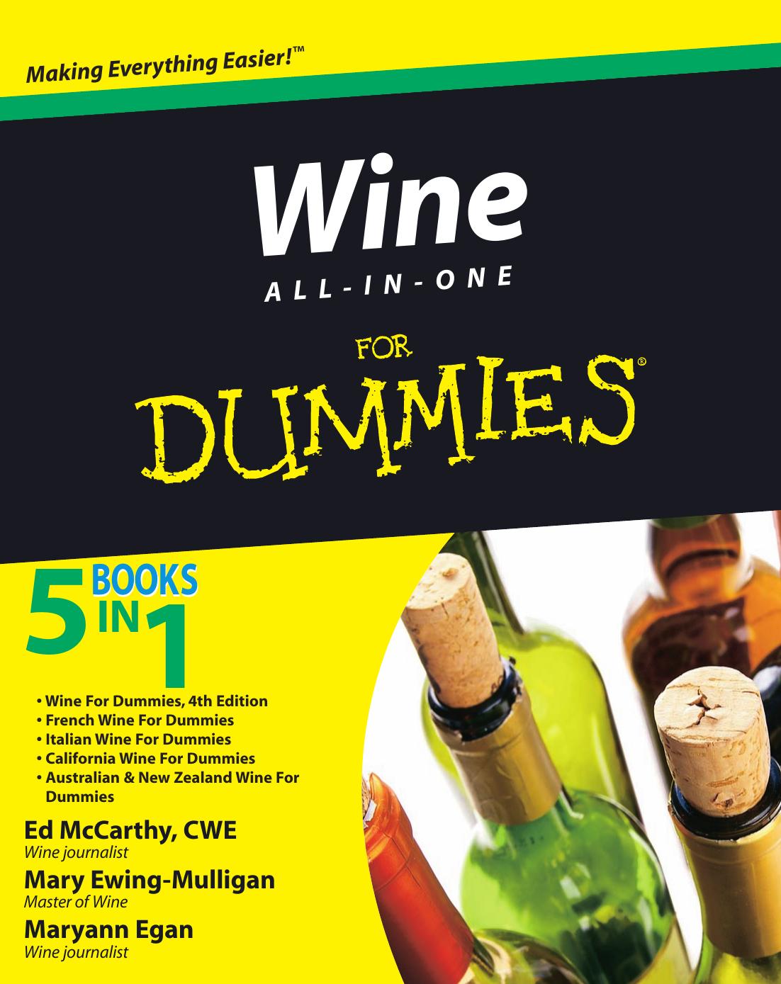 Wine All-in-One For Dummies by McCarthy Mary Ewing-Mulligan Maryann Egan