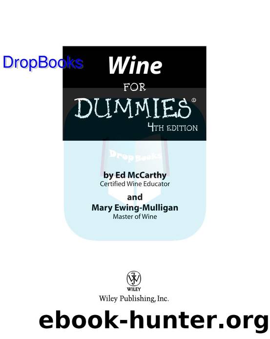 Wine for Dummies ISBN by 0470045795 DropBooks APP