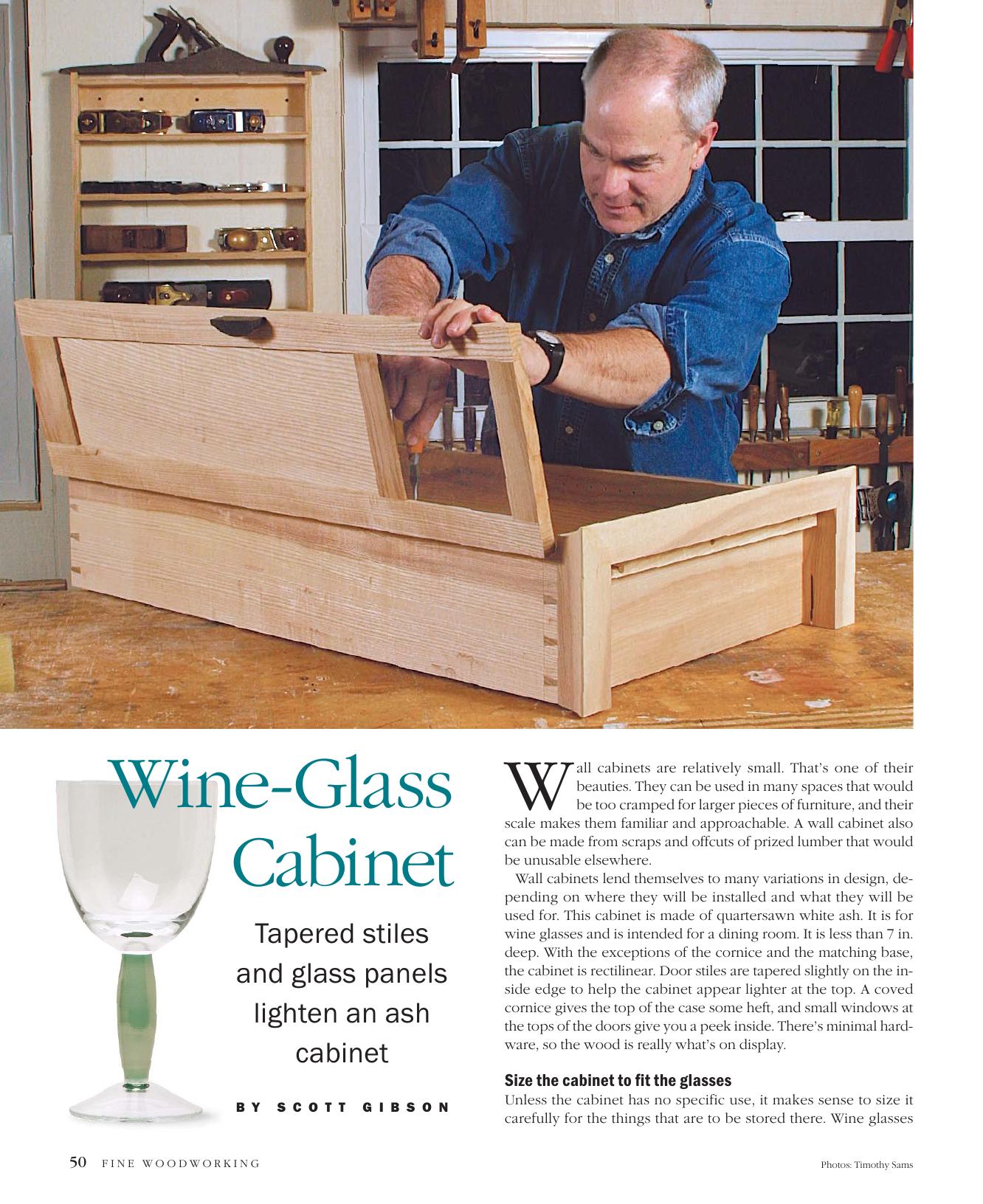 Wine-Glass Cabinet by Scott Gibson