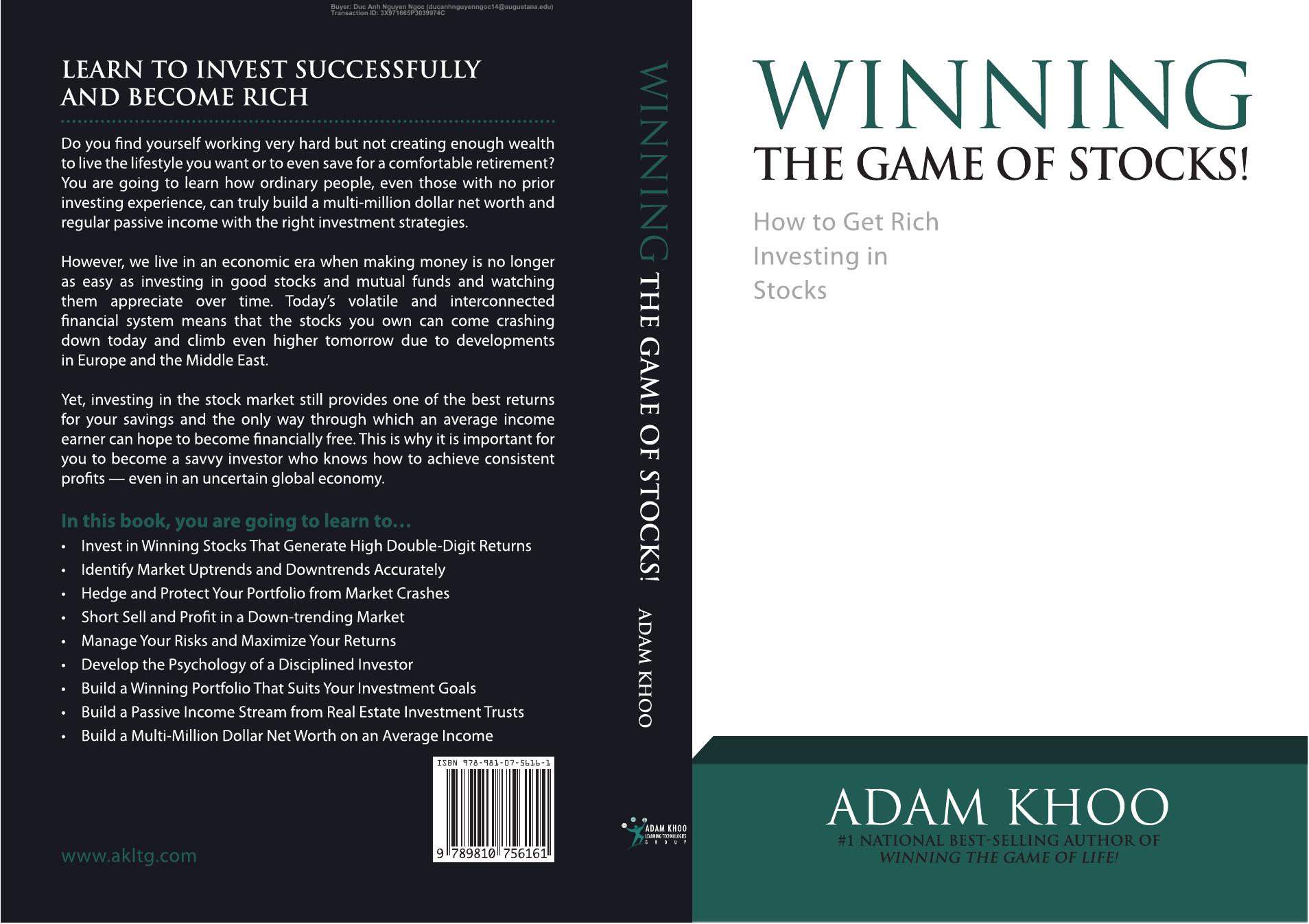 Winning the Game of Stocks! by Adam Khoo