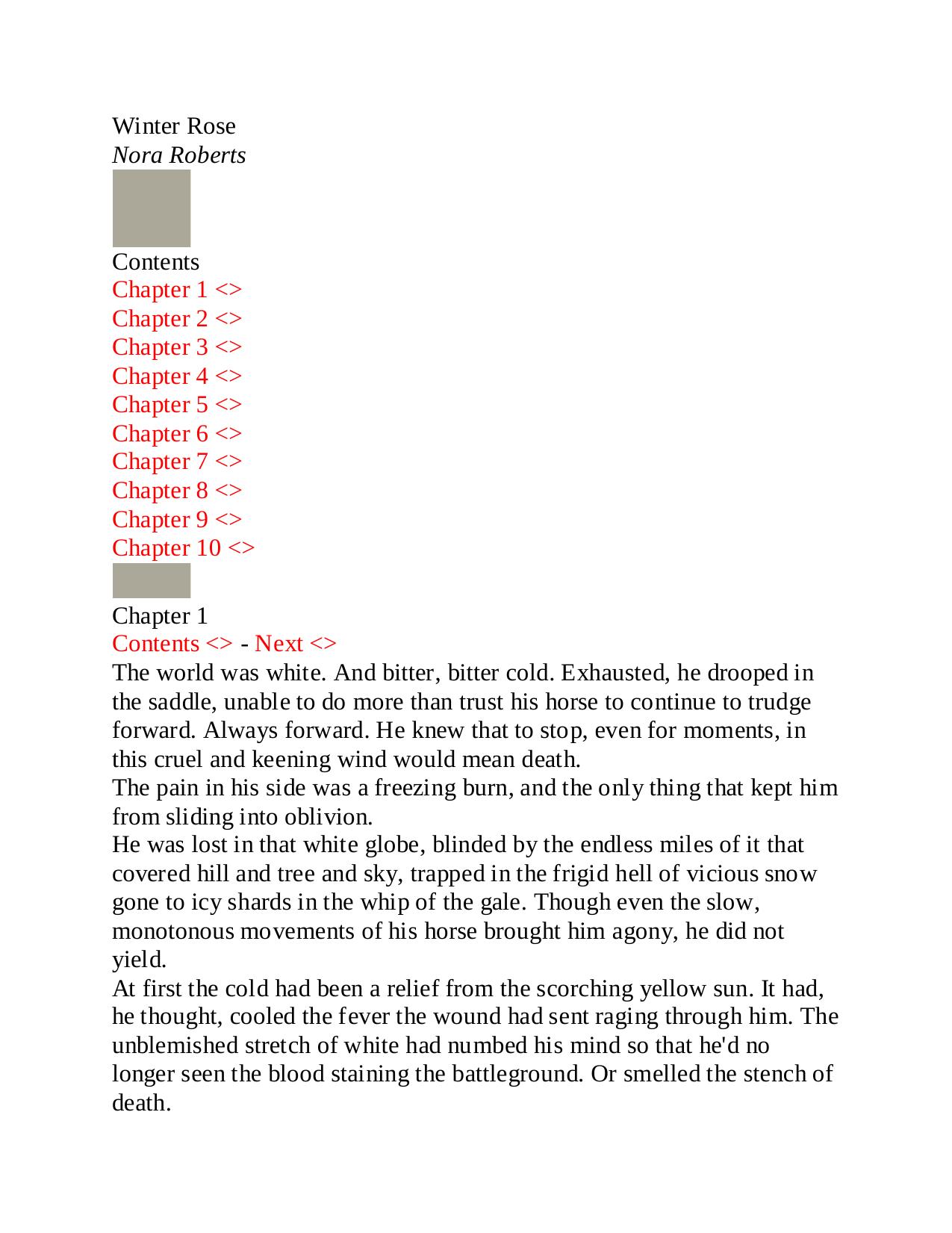 Winter Rose by Nora Roberts by Unknown