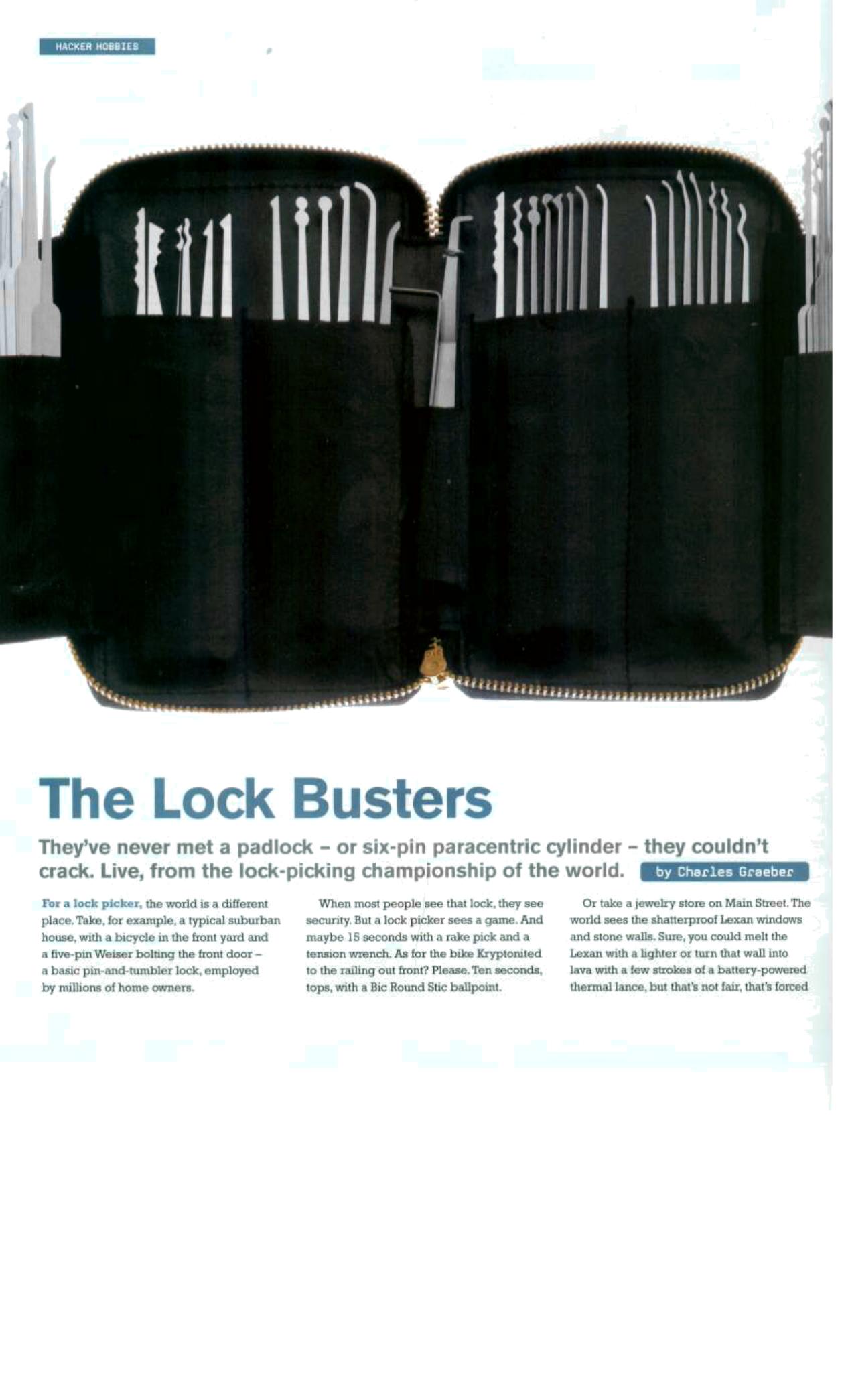 Wired Magazine by The Lock Busters