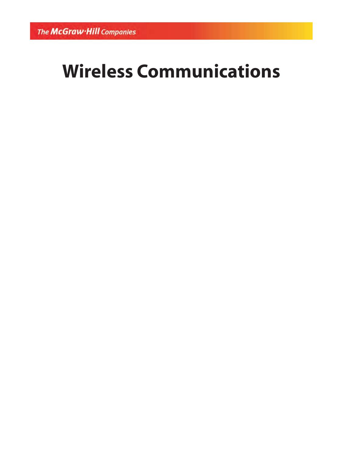 Wireless Communications by SINGAL