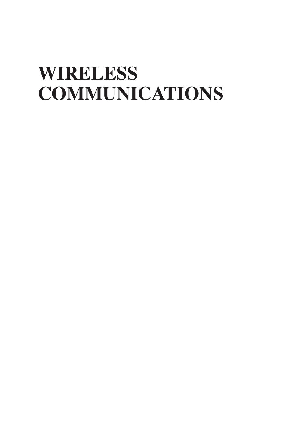 Wireless Communications: Algorithmic Techniques by Unknow