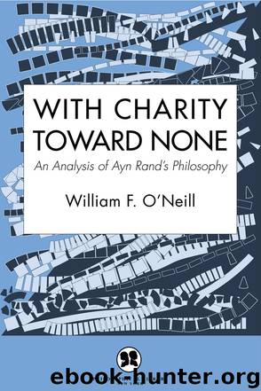 With Charity Toward None by William F. O'Neill