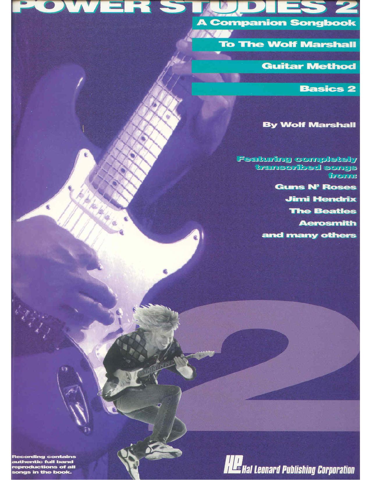Wolf Marshall Guitar Method - Power Studies Two - Book/cassette Pack by Wolf Marshall
