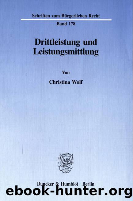Wolf by Drittleistung und Leistungsmittlung (9783428484034)