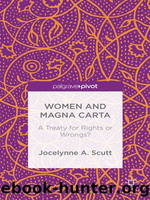 Women and Magna Carta: A Treaty for Rights or Wrongs? by Jocelynne A. Scutt
