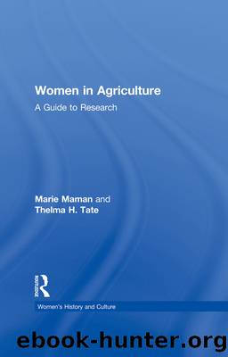 Women in Agriculture by Marie Maman Thelma H. Tate