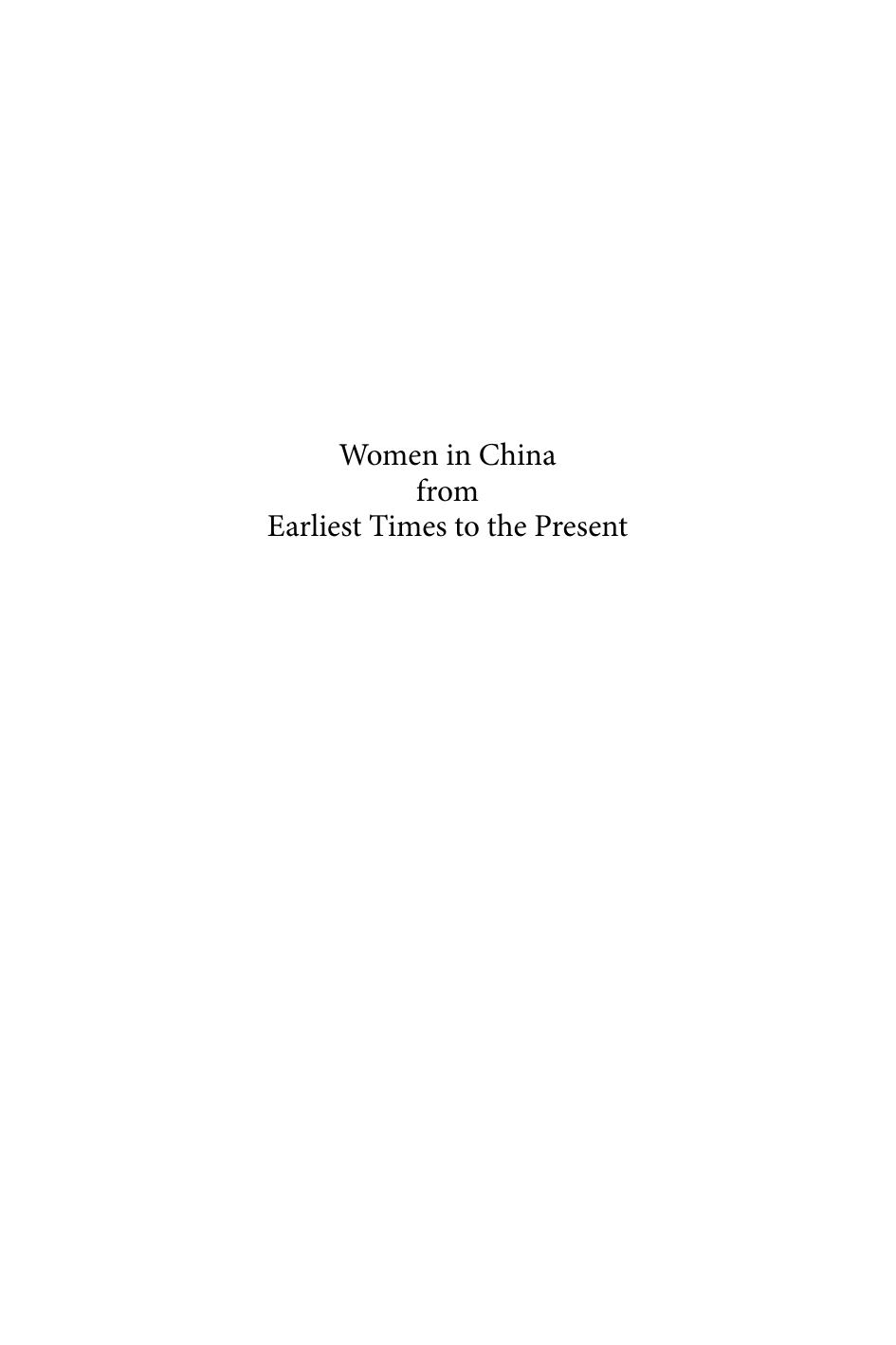 Women in China from Earliest Times to the Present by Yates Robin;