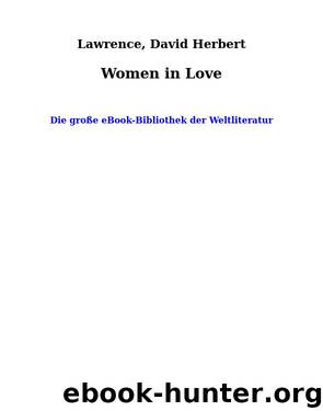 Women in Love by Lawrence David Herbert