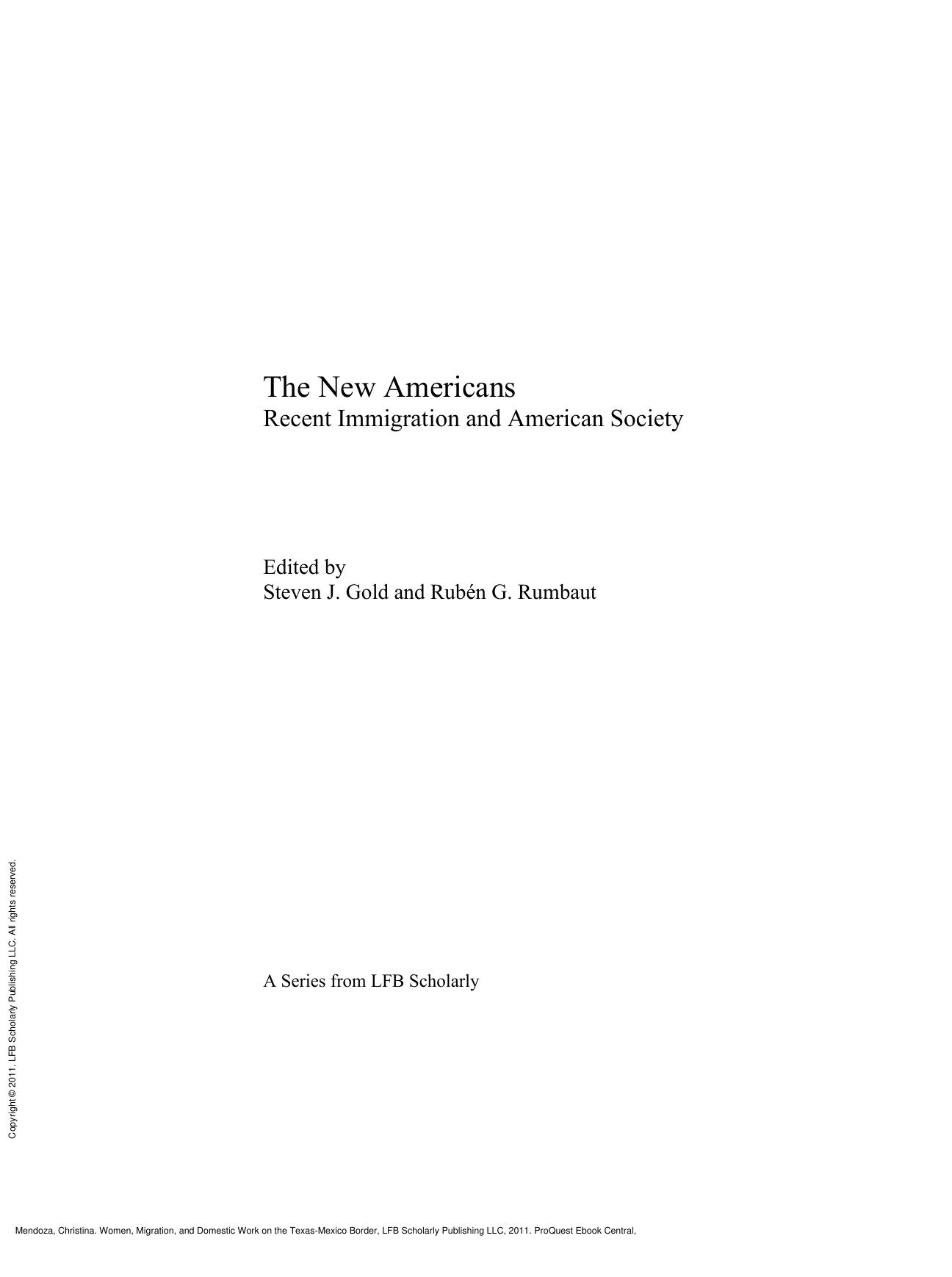 Women, Migration, and Domestic Work on the Texas-Mexico Border by Christina Mendoza