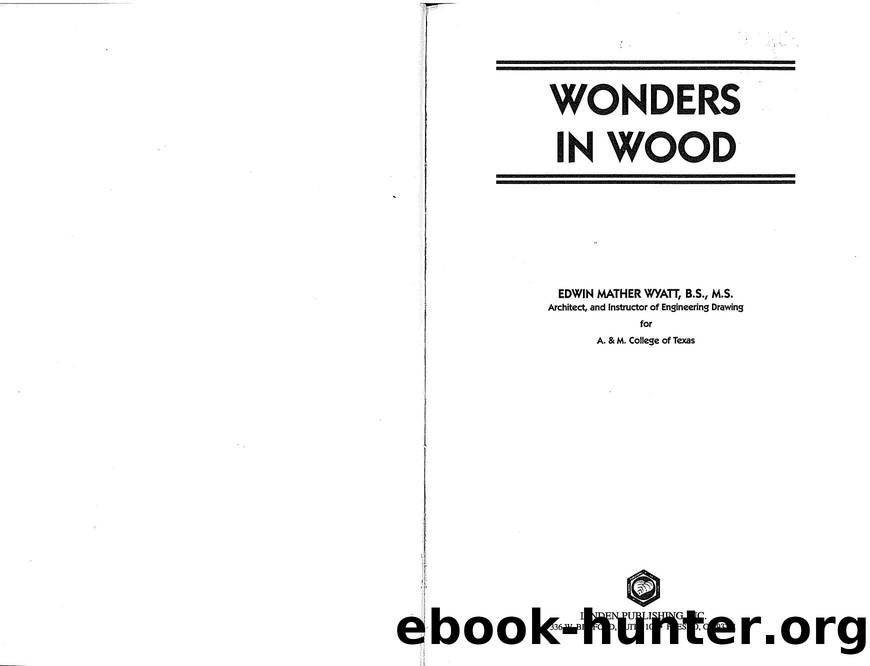 Wonders in Wood by 46 Puzzles & Other Novelties to Make & Solve